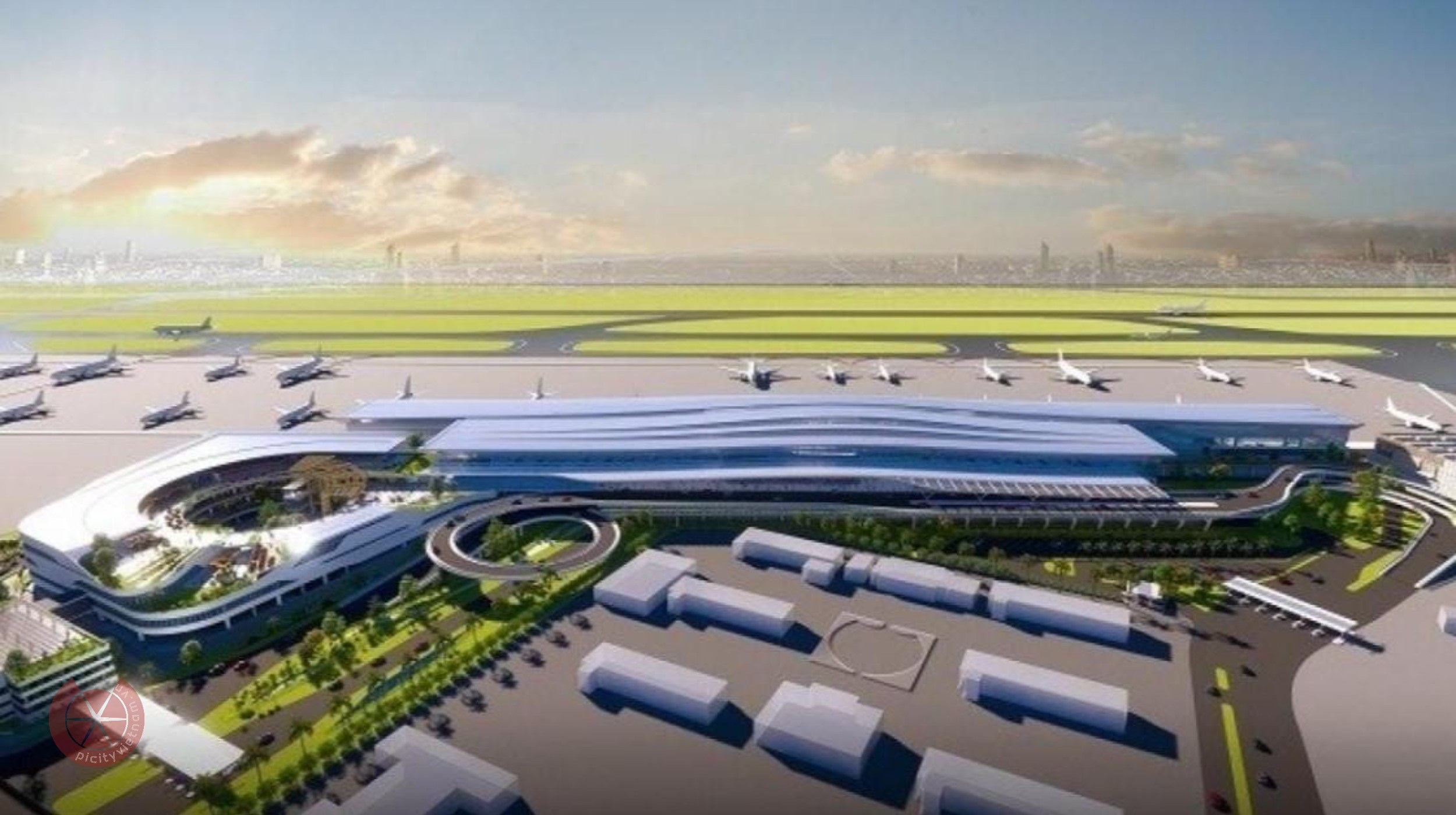 GA T3 TÂN SƠN NHẤT BẤT ĐẦU KHAI THÁC THÁNG 4-2025 3 Phối cảnh thiết kế nhà ga T3 Tân Sơn Nhất