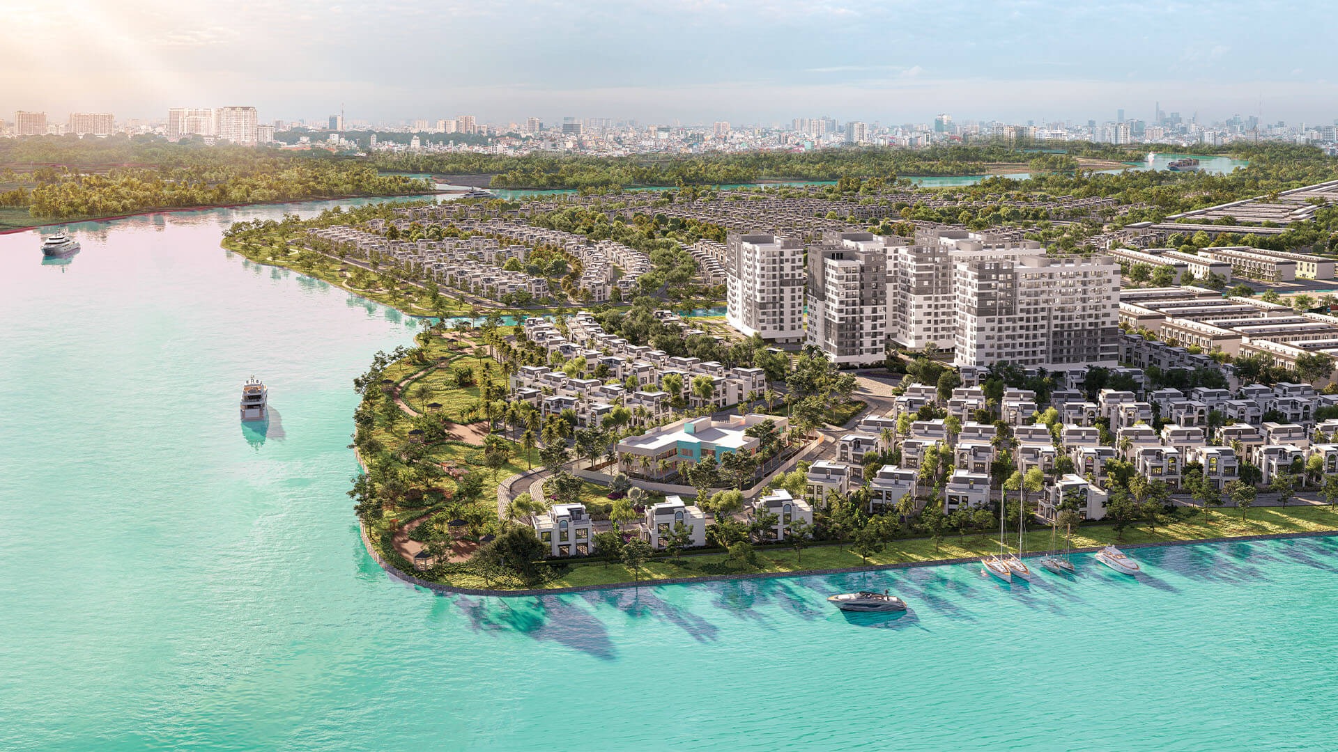 KHU ĐÔ THỊ SINH THÁI CHÁNH MỸ 83 Phối cảnh KĐT Chánh Mỹ GĐ1