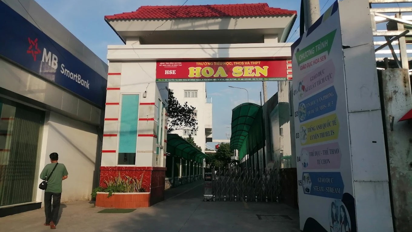 DANH MỤC TRƯỜNG TIỂU HỌC TẠI DĨ AN - BÌNH DƯƠNG 23 Trường Tiểu học - THCS - THPT Hoa Sen (Dĩ An)